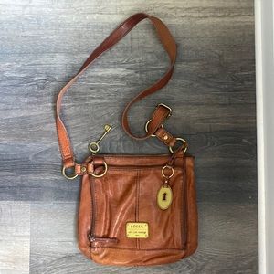 Tan fossil handbag
